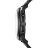 Buy Shop Fossil Grant Chronograph Black Dial Black Leather Strap Watch for Men - FS5132 USA Online