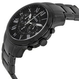 Buy Shop Fossil Grant Chronograph Black Dial Black Steel Strap Watch for Men - FS4832 USA Online