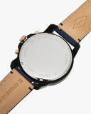 Buy Shop Fossil Grant Chronograph Black Dial Blue Leather Strap Watch for Men - FS5061 USA Online