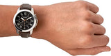 Buy Shop Fossil Grant Chronograph Black Dial Brown Leather Strap Watch for Men - FS4813 USA Online