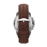 Buy Shop Fossil Grant Chronograph Black Dial Brown Leather Strap Watch for Men - FS4813 USA Online
