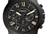 Buy Shop Fossil Grant Chronograph Black Dial Brown Leather Strap Watch for Men - FS5241 USA Online