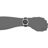 Buy Shop Fossil Grant Chronograph Blue Dial Black Leather Strap Watch for Men - FS4990 USA Online