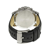 Buy Shop Fossil Grant Chronograph Blue Dial Black Leather Strap Watch for Men - FS4990 USA Online