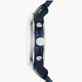 Buy Shop Fossil Grant Chronograph Blue Dial Blue Steel Strap Watch for Men - FS5230 USA Online
