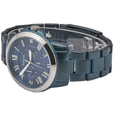 Buy Shop Fossil Grant Chronograph Blue Dial Blue Steel Strap Watch for Men - FS5230 USA Online