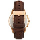 Buy Shop Fossil Grant Chronograph Blue Dial Brown Leather Strap Watch for Men - FS5068 USA Online