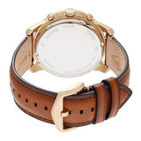 Buy Shop Fossil Grant Chronograph Blue Dial Brown Leather Strap Watch for Men - FS5068 USA Online