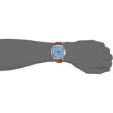 Buy Shop Fossil Grant Chronograph Blue Dial Brown Leather Strap Watch for Men - FS5184 USA Online