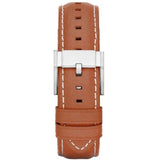 Buy Shop Fossil Grant Chronograph Blue Dial Brown Leather Strap Watch for Men - FS5184 USA Online