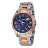 Buy Shop Fossil Machine Blue Dial Two Tone Steel Strap Watch for Men - FS5037 USA Online
