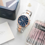 Buy Shop Fossil Grant Chronograph Blue Dial Two Tone Steel Strap Watch for Men - FS5024 USA Online