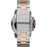 Buy Shop Fossil Grant Chronograph Blue Dial Two Tone Steel Strap Watch for Men - FS5024 USA Online