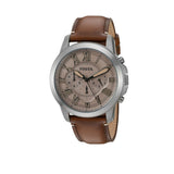 Buy Shop Fossil Grant Chronograph Brown Dial Brown Leather Strap Watch for Men - FS5214 USA Online