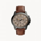 Buy Shop Fossil Grant Chronograph Brown Dial Brown Leather Strap Watch for Men - FS5214 USA Online