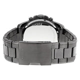 Buy Shop Fossil Grant Chronograph Blue Dial Grey Steel Strap Watch for Men - FS4831 USA Online