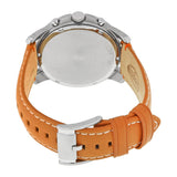 Buy Shop Fossil Grant Chronograph Green Dial Brown Leather Strap Watch for Men - FS4918 USA Online