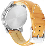 Buy Shop Fossil Grant Chronograph Green Dial Brown Leather Strap Watch for Men - FS4918 USA Online