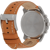 Buy Shop Fossil Grant Chronograph Green Dial Brown Leather Strap Watch for Men - FS4918 USA Online