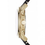 Buy Shop Fossil Grant Chronograph White Dial Black Leather Strap Watch for Men - FS5272 USA Online