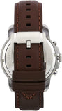 Buy Shop Fossil Grant Chronograph White Dial Brown Leather Strap Watch for Men - FS4735 USA Online