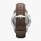 Buy Shop Fossil Grant Chronograph White Dial Brown Leather Strap Watch for Men - FS4735 USA Online