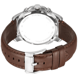Buy Shop Fossil Grant Chronograph White Dial Brown Leather Strap Watch for Men - FS4735 USA Online