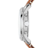 Buy Shop Fossil Grant Chronograph White Dial Brown Leather Strap Watch for Men - FS5060 USA Online