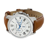 Buy Shop Fossil Grant Chronograph White Dial Brown Leather Strap Watch for Men - FS5060 USA Online