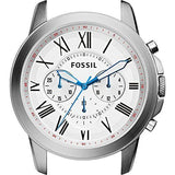 Buy Shop Fossil Grant Chronograph White Dial Brown Leather Strap Watch for Men - FS5060 USA Online