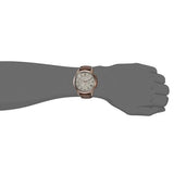 Buy Shop Fossil Grant Chronograph White Dial Brown Leather Strap Watch for Men - FS5344 USA Online