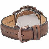 Buy Shop Fossil Grant Chronograph White Dial Brown Leather Strap Watch for Men - FS5344 USA Online