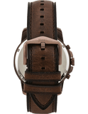Buy Shop Fossil Grant Chronograph White Dial Brown Leather Strap Watch for Men - FS5344 USA Online