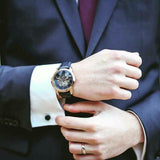 Buy Shop Fossil Grant Mechanical Blue Dial Blue Leather Strap Watch for Men - ME3054 USA Online