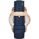 Buy Shop Fossil Grant Mechanical Blue Dial Blue Leather Strap Watch for Men - ME3054 USA Online