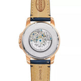 Buy Shop Fossil Grant Mechanical Blue Dial Blue Leather Strap Watch for Men - ME3054 USA Online