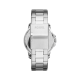 Buy Shop Fossil Grant Skeleton Black Dial Silver Steel Strap Watch for Men - ME3055 USA Online
