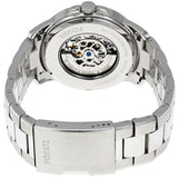 Buy Shop Fossil Grant Skeleton Black Dial Silver Steel Strap Watch for Men - ME3055 USA Online