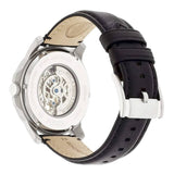 Buy Shop Fossil Grant Skeleton White Dial Black Leather Strap Watch for Men - ME3053 USA Online