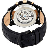 Buy Shop Fossil Grant Sport Automatic Skeleton Black Dial Black Leather Strap Watch for Men - ME3138 USA Online