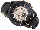 Buy Shop Fossil Grant Sport Automatic Skeleton Black Dial Black Leather Strap Watch for Men - ME3138 USA Online