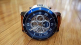 Buy Shop Fossil Grant Sport Automatic Skeleton Blue Dial Brown Leather Strap Watch for Men - ME3140 USA Online