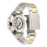 Buy Shop Fossil Grant Sport Automatic Skeleton Blue Dial Two Tone Steel Strap Watch for Men - ME3141 USA Online