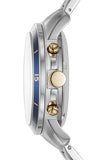 Buy Shop Fossil Grant Sport Automatic Skeleton Blue Dial Two Tone Steel Strap Watch for Men - ME3141 USA Online