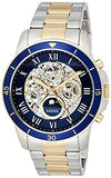 Buy Shop Fossil Grant Sport Automatic Skeleton Blue Dial Two Tone Steel Strap Watch for Men - ME3141 USA Online