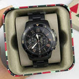 Buy Shop Fossil Grant Sport Chronograph Black Dial Black Steel Strap Watch for Men - FS5374 USA Online