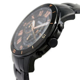 Buy Shop Fossil Grant Sport Chronograph Black Dial Black Steel Strap Watch for Men - FS5374 USA Online