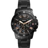 Buy Shop Fossil Grant Sport Chronograph Black Dial Black Steel Strap Watch for Men - FS5374 USA Online
