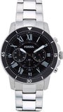 Buy Shop Fossil Grant Sport Chronograph Black Dial Silver Steel Strap Watch for Men - FS5236 USA Online