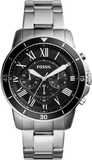 Buy Shop Fossil Grant Sport Chronograph Black Dial Silver Steel Strap Watch for Men - FS5236 USA Online